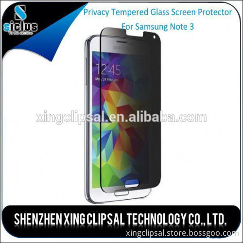 180 degree 0.33mm 2.5D Privacy Anti-Spy Tempered Glass Screen Protector Shield for Samsung note 3